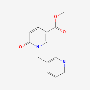 molecular formula C13H12N2O3 B2677325 Methyl 6-oxo-1-(pyridin-3-ylmethyl)pyridine-3-carboxylate CAS No. 370583-70-3