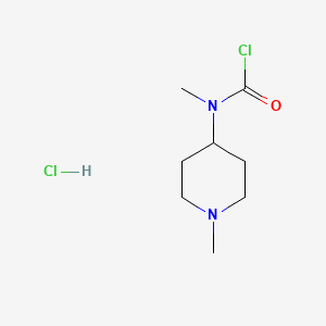 N-Methyl-N-(1-methylpiperidin-4-yl)carbamoyl chloride;hydrochloride