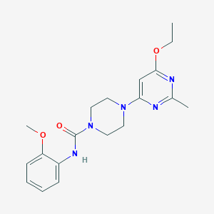 molecular formula C19H25N5O3 B2677327 4-(6-ethoxy-2-methylpyrimidin-4-yl)-N-(2-methoxyphenyl)piperazine-1-carboxamide CAS No. 946249-44-1