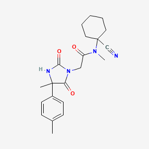 N-(1-cyanocyclohexyl)-N-methyl-2-[4-methyl-4-(4-methylphenyl)-2,5-dioxoimidazolidin-1-yl]acetamide