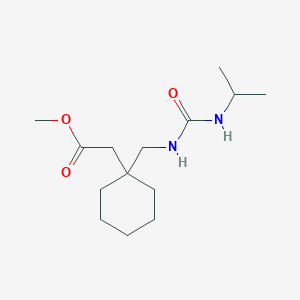Methyl (1-{[(propan-2-ylcarbamoyl)amino]methyl}cyclohexyl)acetate