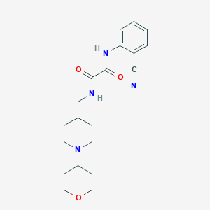 N1-(2-cyanophenyl)-N2-((1-(tetrahydro-2H-pyran-4-yl)piperidin-4-yl)methyl)oxalamide