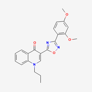 3-[3-(2,4-dimethoxyphenyl)-1,2,4-oxadiazol-5-yl]-1-propylquinolin-4(1H)-one