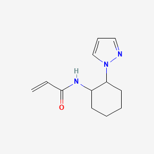 N-(2-Pyrazol-1-ylcyclohexyl)prop-2-enamide
