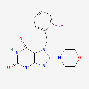 7-(2-Fluoro-benzyl)-3-methyl-8-morpholin-4-yl-3,7-dihydro-purine-2,6-dione