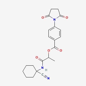 1-[(1-Cyanocyclohexyl)carbamoyl]ethyl 4-(2,5-dioxopyrrolidin-1-yl)benzoate