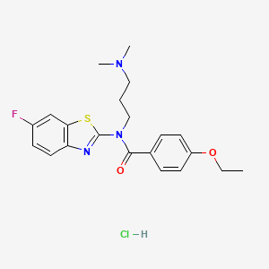 N-(3-(dimethylamino)propyl)-4-ethoxy-N-(6-fluorobenzo[d]thiazol-2-yl)benzamide hydrochloride