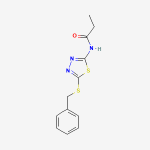 N-(5-benzylsulfanyl-1,3,4-thiadiazol-2-yl)propanamide