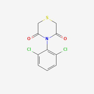 molecular formula C10H7Cl2NO2S B2677404 4-(2,6-Dichlorophenyl)thiomorpholine-3,5-dione CAS No. 338421-38-8
