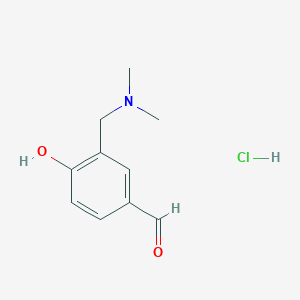 molecular formula C10H14ClNO2 B2677408 3-[(Dimethylamino)methyl]-4-hydroxybenzaldehyde hydrochloride CAS No. 856182-32-6