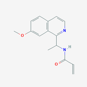 molecular formula C15H16N2O2 B2677431 N-[1-(7-Methoxyisoquinolin-1-yl)ethyl]prop-2-enamide CAS No. 2361639-12-3