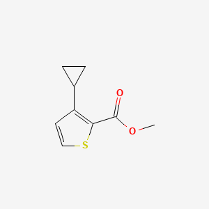 molecular formula C9H10O2S B2677437 Methyl 3-(cyclopropyl)thiophene-2-carboxylate CAS No. 1871848-03-1