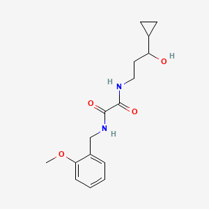 molecular formula C16H22N2O4 B2677439 N1-(3-cyclopropyl-3-hydroxypropyl)-N2-(2-methoxybenzyl)oxalamide CAS No. 1421532-31-1