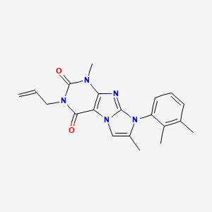 molecular formula C20H21N5O2 B2677445 6-(2,3-Dimethylphenyl)-4,7-dimethyl-2-prop-2-enylpurino[7,8-a]imidazole-1,3-dione CAS No. 878726-61-5