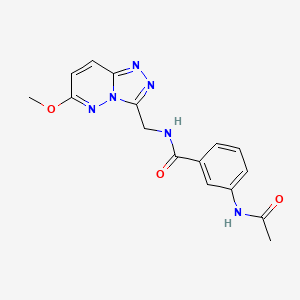 3-acetamido-N-((6-methoxy-[1,2,4]triazolo[4,3-b]pyridazin-3-yl)methyl)benzamide