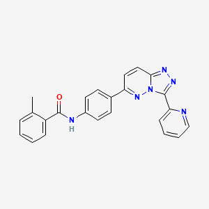 2-methyl-N-(4-(3-(pyridin-2-yl)-[1,2,4]triazolo[4,3-b]pyridazin-6-yl)phenyl)benzamide