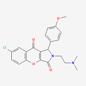 7-Chloro-2-(2-(dimethylamino)ethyl)-1-(4-methoxyphenyl)-1,2-dihydrochromeno[2,3-c]pyrrole-3,9-dione