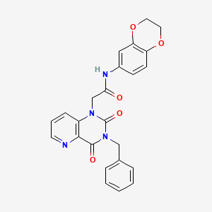 2-(3-benzyl-2,4-dioxo-3,4-dihydropyrido[3,2-d]pyrimidin-1(2H)-yl)-N-(2,3-dihydrobenzo[b][1,4]dioxin-6-yl)acetamide