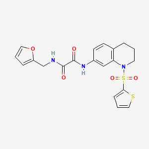 N-[(furan-2-yl)methyl]-N'-[1-(thiophene-2-sulfonyl)-1,2,3,4-tetrahydroquinolin-7-yl]ethanediamide