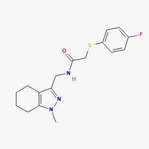 2-((4-fluorophenyl)thio)-N-((1-methyl-4,5,6,7-tetrahydro-1H-indazol-3-yl)methyl)acetamide