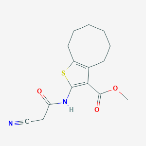 Methyl 2-[(cyanoacetyl)amino]-4,5,6,7,8,9-hexahydrocycloocta[b]thiophene-3-carboxylate