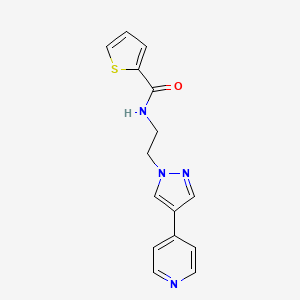 N-{2-[4-(pyridin-4-yl)-1H-pyrazol-1-yl]ethyl}thiophene-2-carboxamide