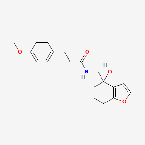 N-((4-hydroxy-4,5,6,7-tetrahydrobenzofuran-4-yl)methyl)-3-(4-methoxyphenyl)propanamide