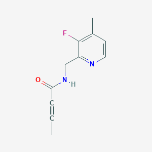molecular formula C11H11FN2O B2677502 N-[(3-Fluoro-4-methylpyridin-2-yl)methyl]but-2-ynamide CAS No. 2411250-28-5