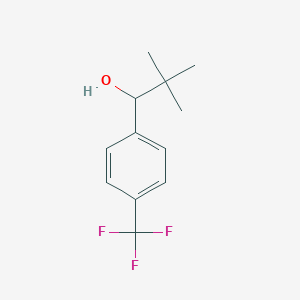 molecular formula C12H15F3O B2677503 2,2-Dimethyl-1-[4-(trifluoromethyl)phenyl]propan-1-ol CAS No. 109769-57-5