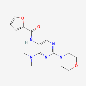 molecular formula C15H19N5O3 B2677505 N-(4-(dimethylamino)-2-morpholinopyrimidin-5-yl)furan-2-carboxamide CAS No. 1796966-89-6