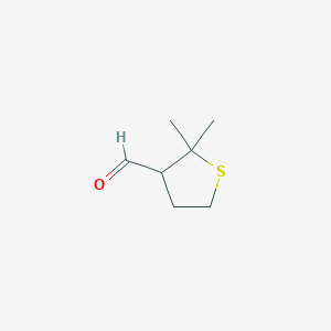2,2-Dimethylthiolane-3-carbaldehyde