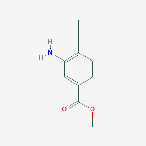 molecular formula C12H17NO2 B2677579 Methyl 3-amino-4-(tert-butyl)benzoate CAS No. 24812-91-7