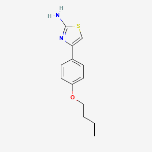 molecular formula C13H16N2OS B2677587 4-(4-Butoxyphenyl)-1,3-thiazol-2-amine CAS No. 15850-32-5