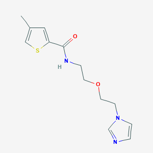 N-(2-(2-(1H-imidazol-1-yl)ethoxy)ethyl)-4-methylthiophene-2-carboxamide