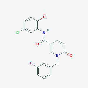 N-(5-chloro-2-methoxyphenyl)-1-[(3-fluorophenyl)methyl]-6-oxopyridine-3-carboxamide