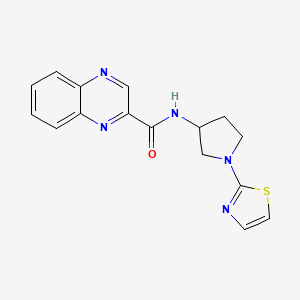 B2677689 N-(1-(thiazol-2-yl)pyrrolidin-3-yl)quinoxaline-2-carboxamide CAS No. 1797874-36-2