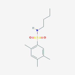 molecular formula C13H21NO2S B267770 N-butyl-2,4,5-trimethylbenzenesulfonamide 