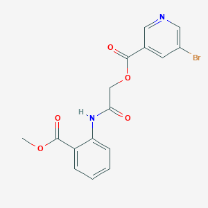B2677705 [2-(2-Methoxycarbonylanilino)-2-oxoethyl] 5-bromopyridine-3-carboxylate CAS No. 1002029-63-1