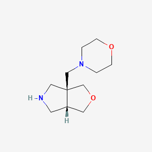 molecular formula C11H20N2O2 B2677724 (3Ar,6aS)-3a-(morpholin-4-ylmethyl)-1,3,4,5,6,6a-hexahydrofuro[3,4-c]pyrrole CAS No. 2241130-55-0