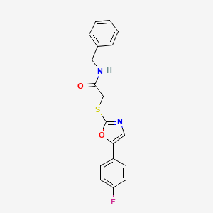 N-benzyl-2-((5-(4-fluorophenyl)oxazol-2-yl)thio)acetamide