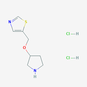 5-(Pyrrolidin-3-yloxymethyl)-1,3-thiazole;dihydrochloride