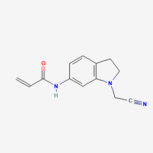N-[1-(Cyanomethyl)-2,3-dihydroindol-6-yl]prop-2-enamide