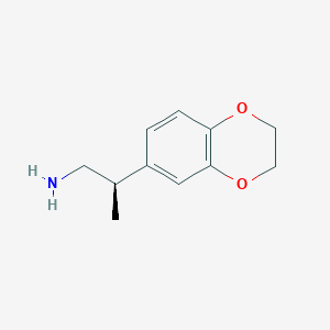 molecular formula C11H15NO2 B2677785 (2R)-2-(2,3-Dihydro-1,4-benzodioxin-6-yl)propan-1-amine CAS No. 2248187-73-5