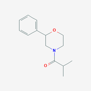 molecular formula C14H19NO2 B2677791 2-Methyl-1-(2-phenylmorpholino)propan-1-one CAS No. 953984-44-6