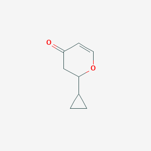 4H-Pyran-4-one, 2-cyclopropyl-2,3-dihydro-