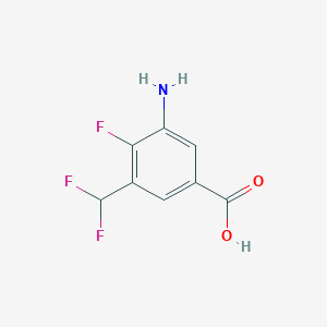 3-Amino-5-(difluoromethyl)-4-fluorobenzoic acid