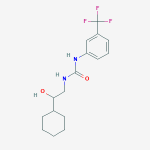 molecular formula C16H21F3N2O2 B2677800 1-(2-Cyclohexyl-2-hydroxyethyl)-3-(3-(trifluoromethyl)phenyl)urea CAS No. 1351633-96-9