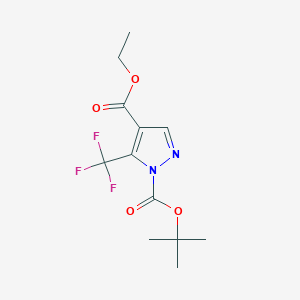 1-(tert-Butyl) 4-ethyl 5-(trifluoromethyl)-1H-pyrazole-1,4-dicarboxylate