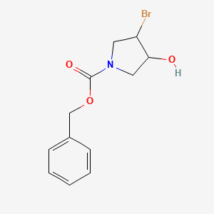 Benzyl 3-bromo-4-hydroxypyrrolidine-1-carboxylate