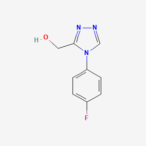 molecular formula C9H8FN3O B2677812 (4-(4-氟苯基)-4H-1,2,4-三唑-3-基)甲醇 CAS No. 1537395-74-6